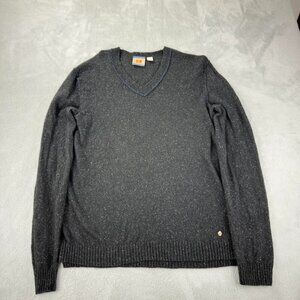 Hugo Boss Orange Men's Size Large Wool Blend V Neck Sweater Made in Romania